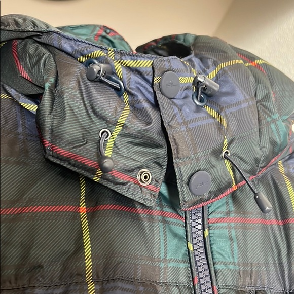 Polo by Ralph Lauren Men's Plaid Puffer Jacket - Navy - Picture 5 of 8